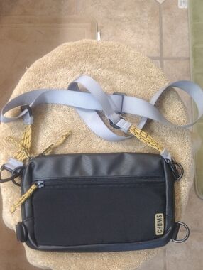 CHUMS Black Crossbody Organizer Bag